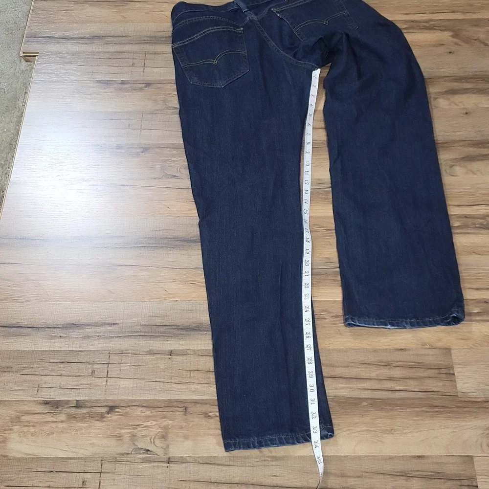 LEVI'S 559 Relaxed Fit Straight Leg Blue Denim Jeans 32x34 - Picture 15 of 15